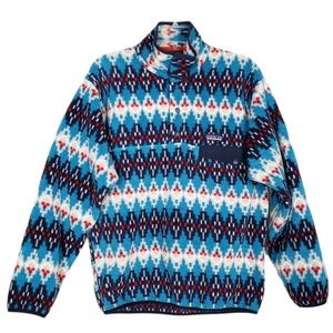 Rare Patagonia Synchilla Snap-T Pullover Deep Sea Forest Carpet Fleece
